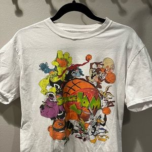 Space Jam T-Shirt. Men's. Large. 100% Cotton.